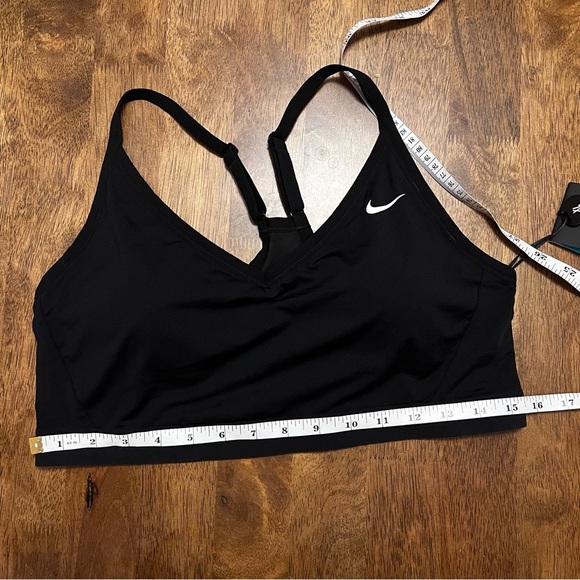 NWT Nike Pro Indy XL Light Support Women's Black Sports Bra NEW - Picture 4 of 7